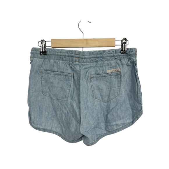 Level 99 Chambray Light Wash Pull On Shorts XS - Picture 2 of 5